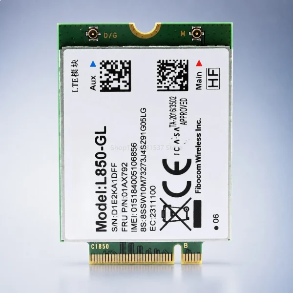 for Thinkpad X280 T480 T480S T580 P52S L480 P52 L850-GL LTE 4G WWAN Card 01AX792
