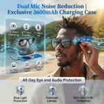 2026New 8MP 4K HD Camera AI Glasses Men 3600mAh Power Bank 32G Memory 160+ Translation Glasses Waterproof Smart Sunglasses Women