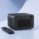 Connectique arrière du mini projecteur HD